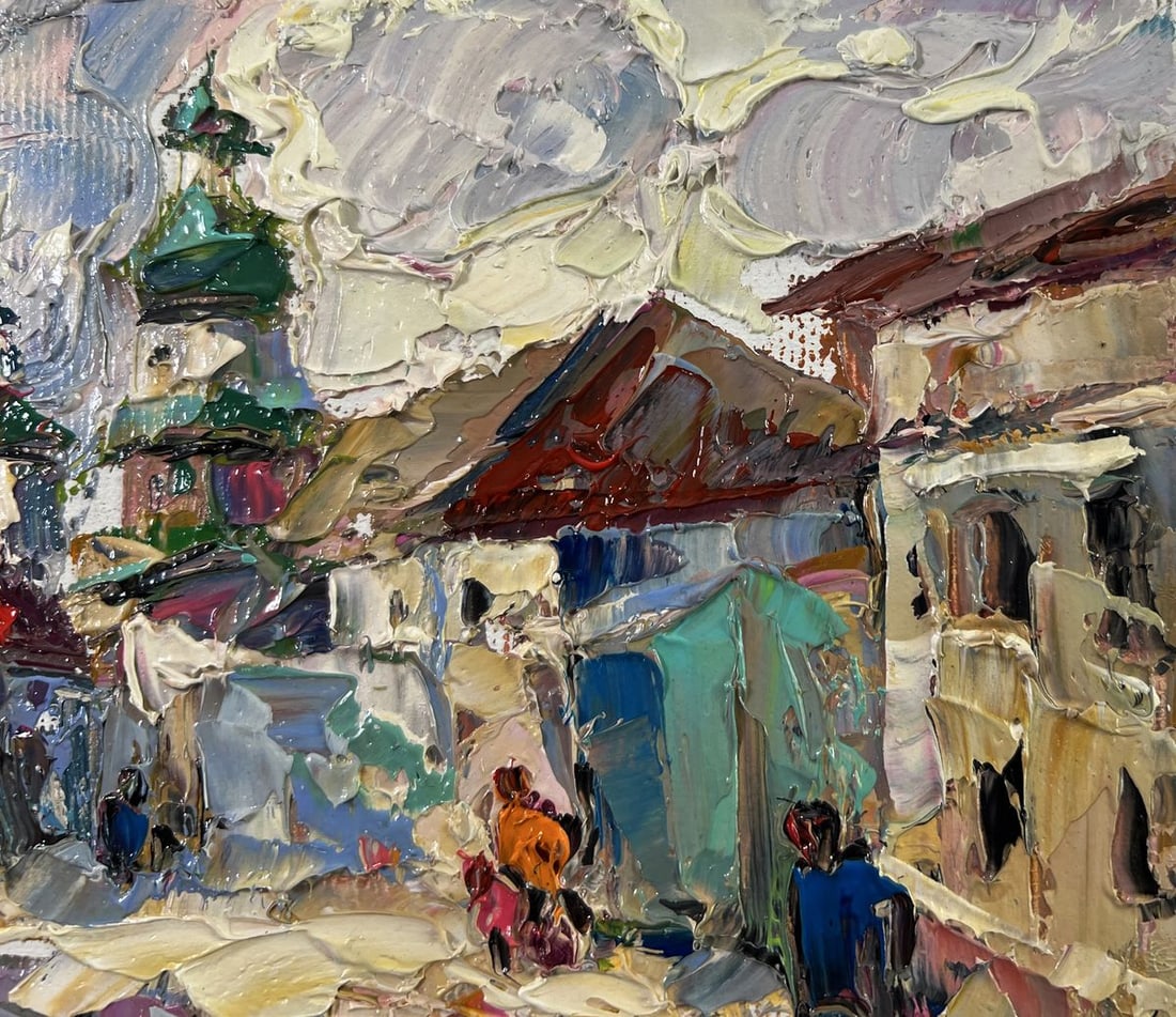 Oil painting Morning city Oleksiy Ivanyuk - 7