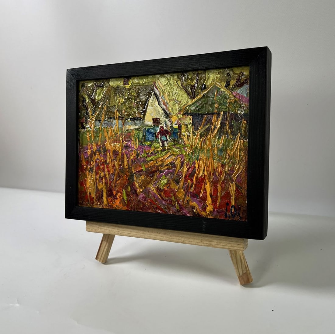 Oil painting Warm autumn in the village Oleksiy Ivanyuk - 2