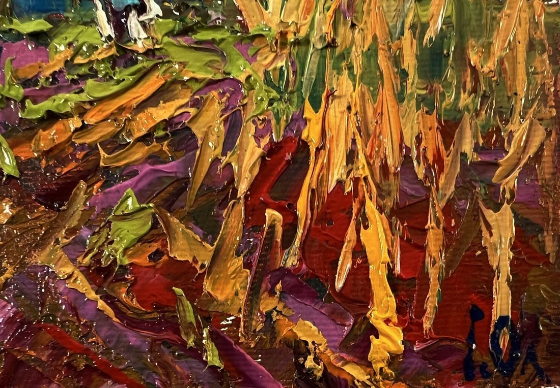 Oil painting Warm autumn in the village Oleksiy Ivanyuk - 6