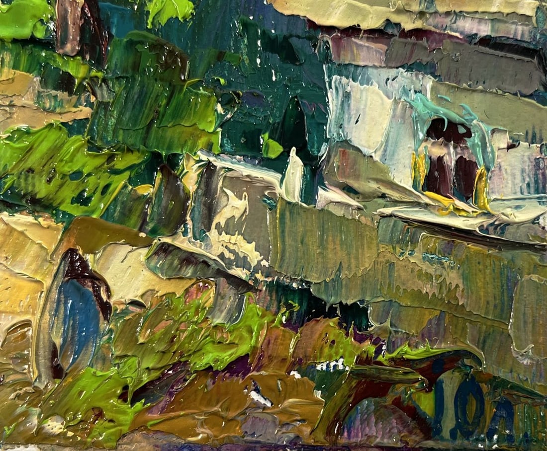 Oil painting Feast day in village Oleksiy Ivanyuk - 6