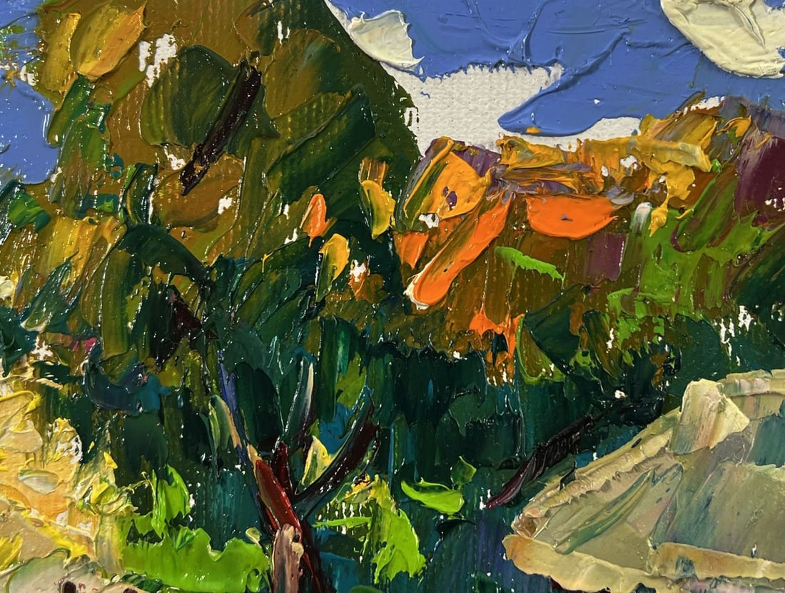 Oil painting Feast day in village Oleksiy Ivanyuk - 7