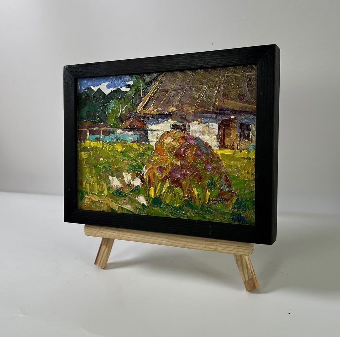 Oil painting Village courtyard Oksana Ivanyuk - 2