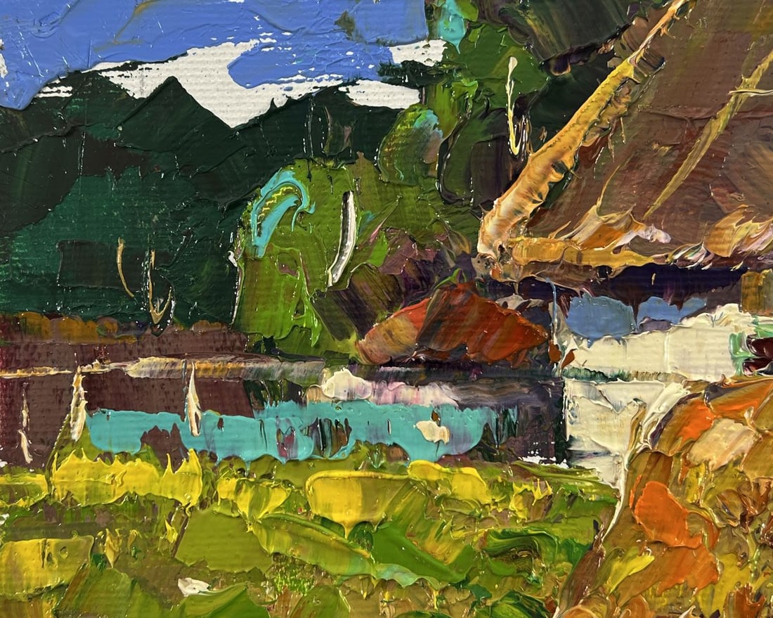 Oil painting Village courtyard Oksana Ivanyuk - 4