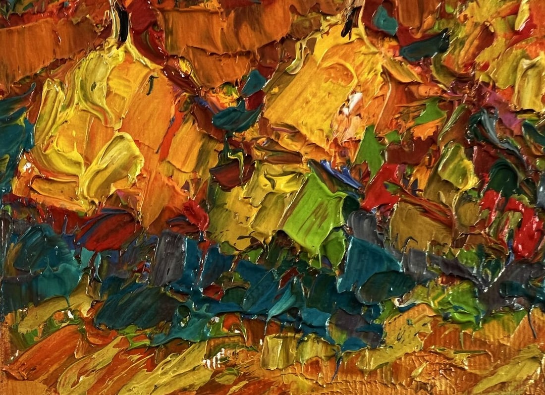 Oil painting Evening in the fields Oleksiy Ivanyuk - 5