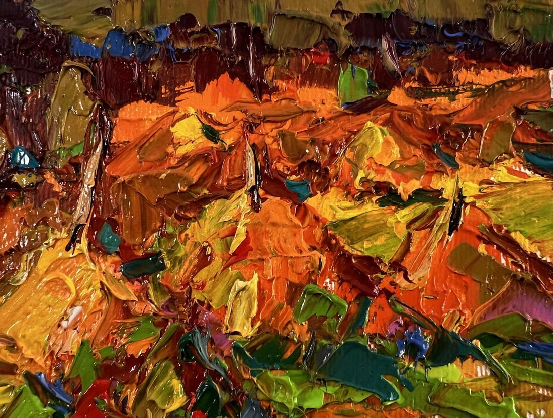 Oil painting Evening in the fields Oleksiy Ivanyuk - 7