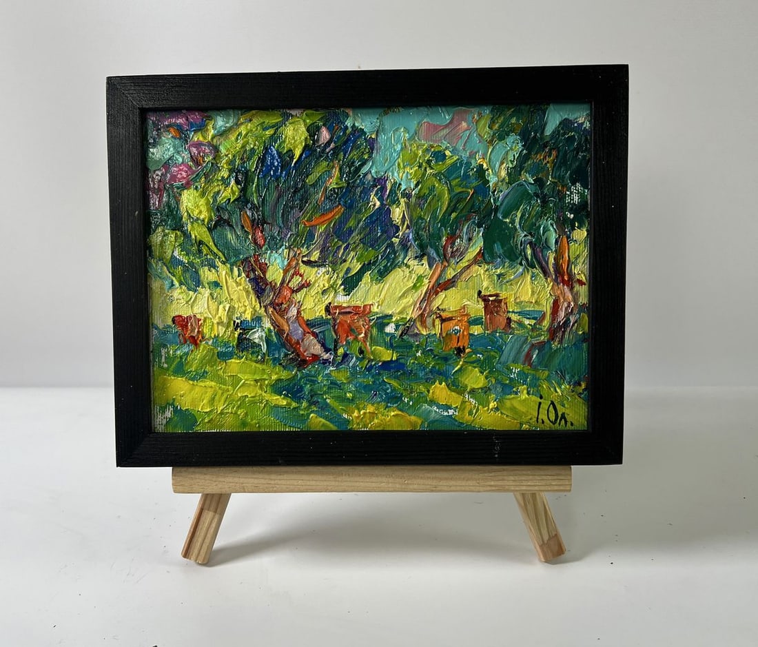 Oil painting In the shade of the trees Oleksiy Ivanyuk (1 of 8)
