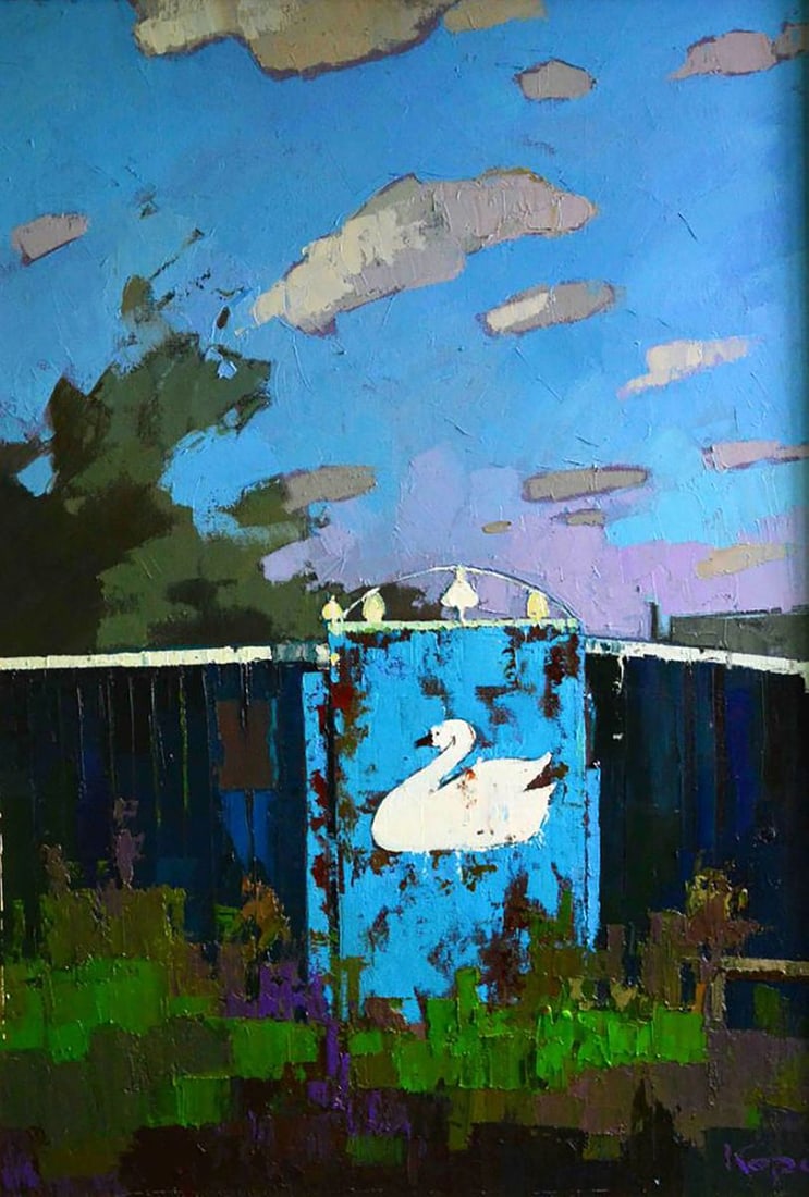 Oil painting Time Passes Natalia Korf-Ivaniuk (1 of 7)