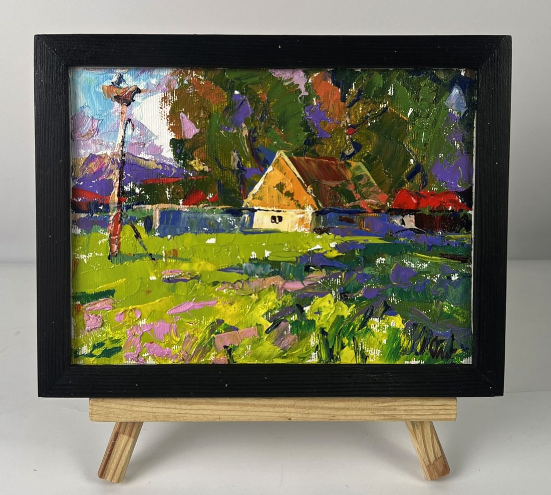 Oil painting A country summer day Oleksiy Ivanyuk: Title: Oil painting A country summer day Oleksiy Ivanyuk Description: NoAAA6300*** ABOUT THIS PAINTING **** TITLE: "A country summer day"* ARTISTS: Oleksiy Ivanyuk* SIZE: 15x20 cm/5.90x7.87 inches'* M