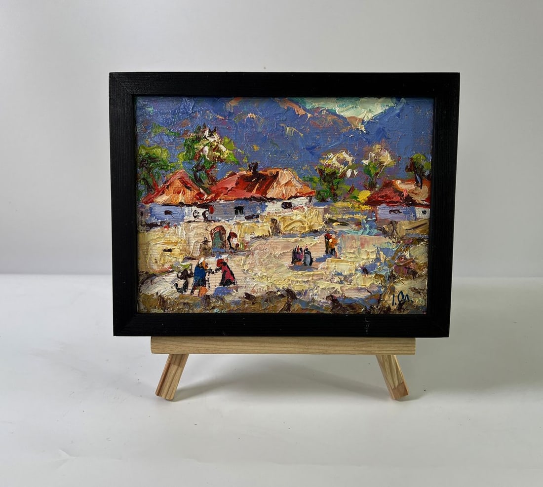 Oil painting Sunny village street Oleksiy Ivanyuk: Title: Oil painting Sunny village street Oleksiy Ivanyuk Description: NoAAA5904*** ABOUT THIS PAINTING **** TITLE: "Sunny village street"* ARTISTS: Oleksiy Ivanyuk* SIZE: 15x20 cm/5.90x7.87 inches'* M