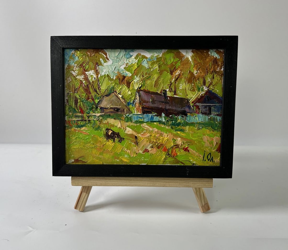 Oil painting Behind the yard Oleksiy Ivanyuk (1 of 8)