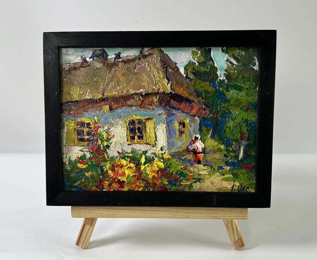 Oil painting Flower garden Oksana Ivanyuk: Title: Oil painting Flower garden Oksana Ivanyuk Description: NoAAA5954*** ABOUT THIS PAINTING **** TITLE: "Flower garden"* ARTISTS: Oksana Ivanyuk* SIZE: 15x20 cm/5.90x7.87 inches'* MEDIUM: oil, canv