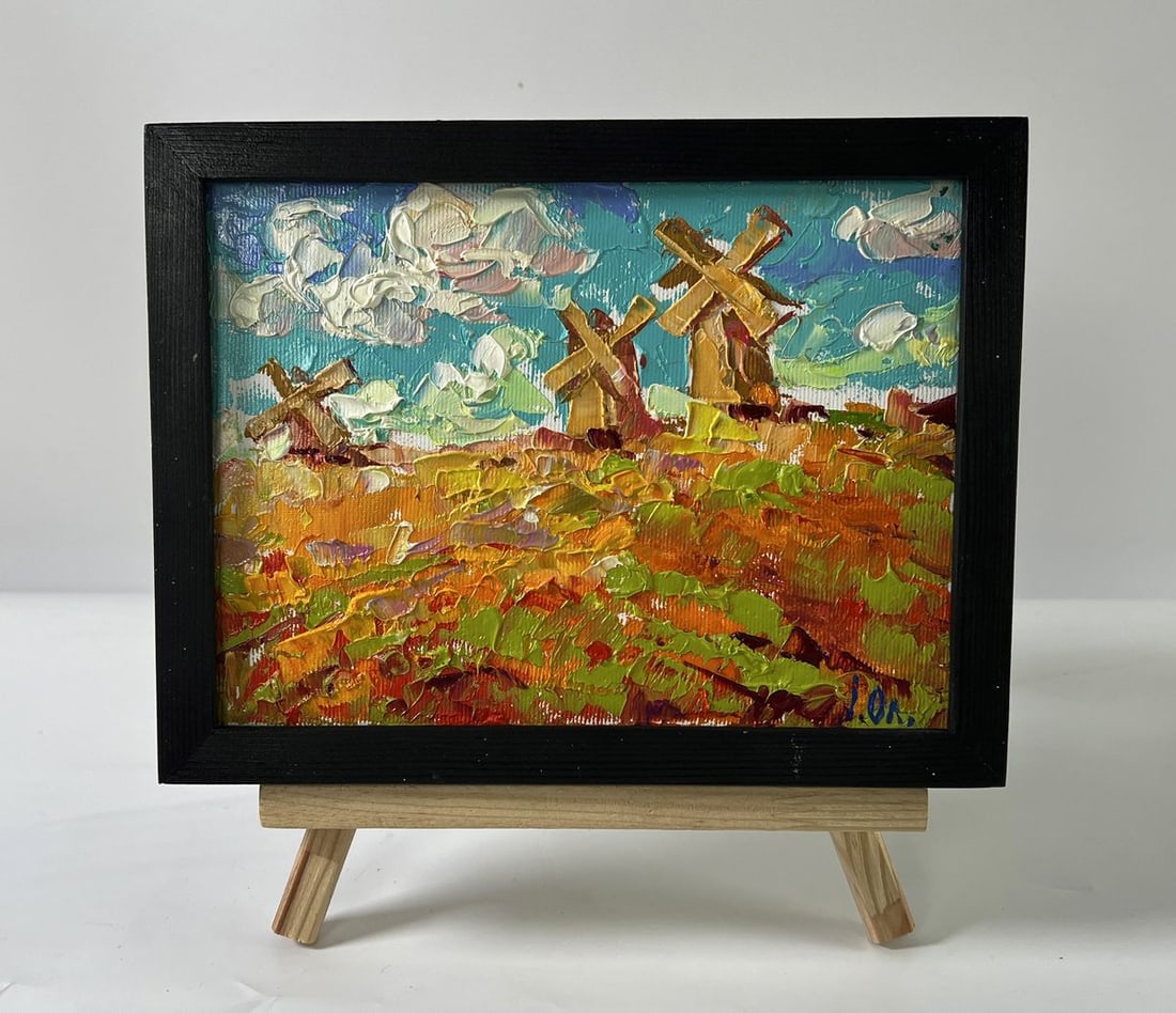 Oil painting Mills outside the village Oleksiy Ivanyuk (1 of 8)