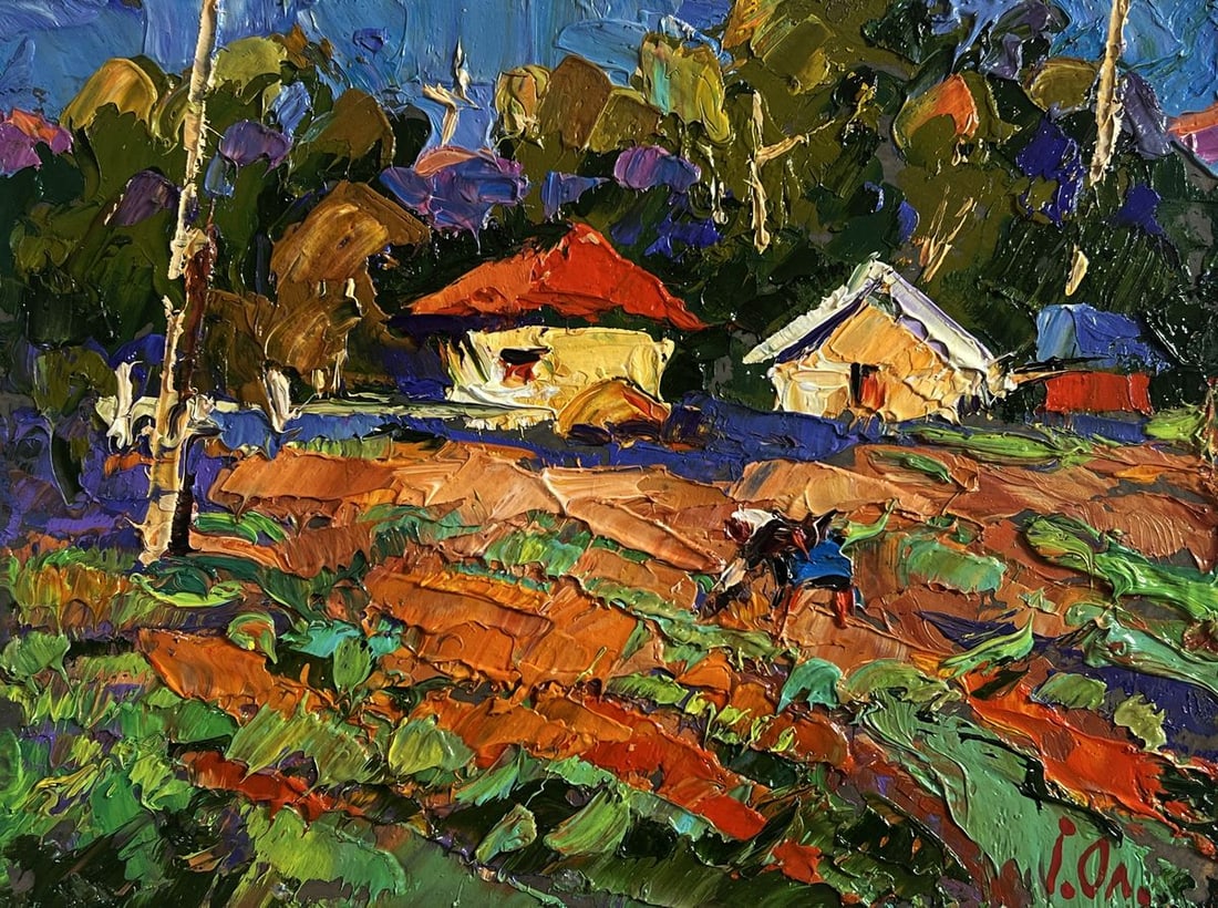Oil painting Sunny day in the garden Alex Kalenyuk - 3