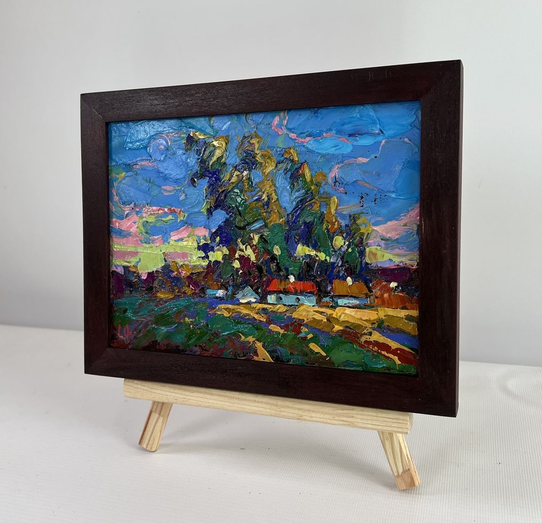 Oil painting When the day fades into evening Alex Kalenyuk - 2