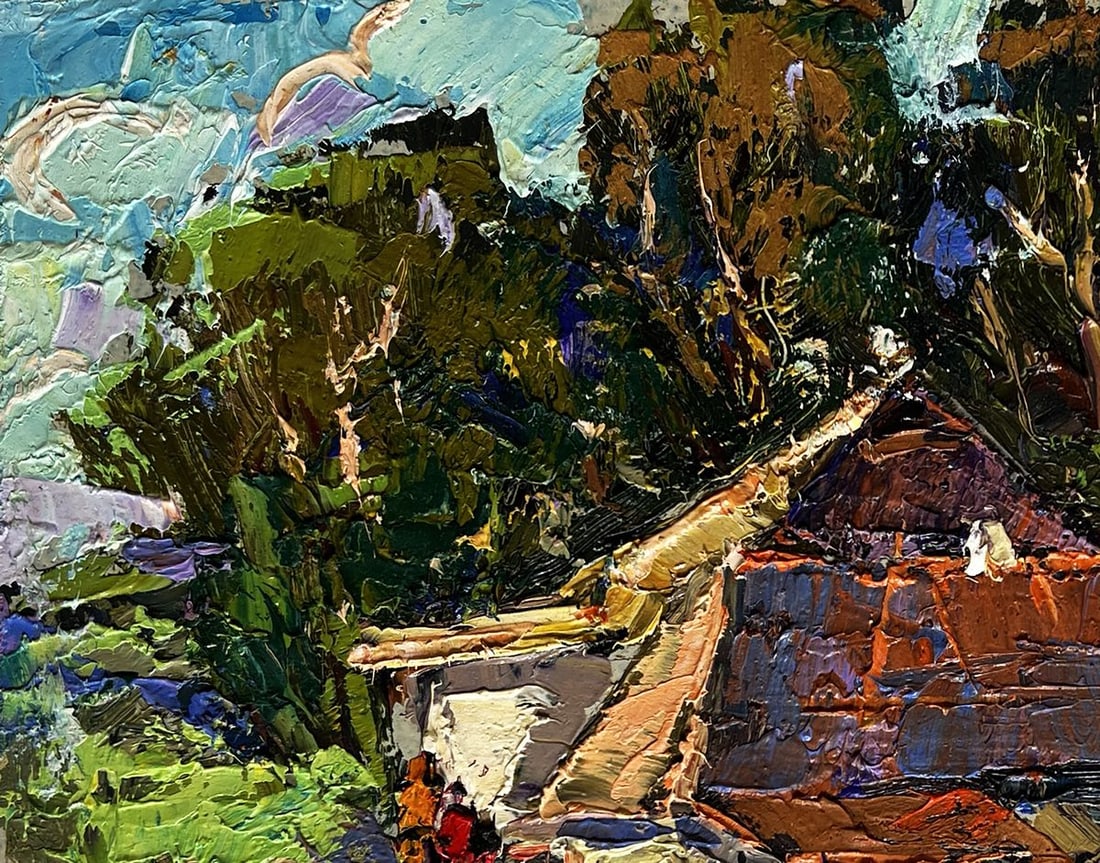 Oil painting The beginning of autumn days Oksana Kalenyuk - 7