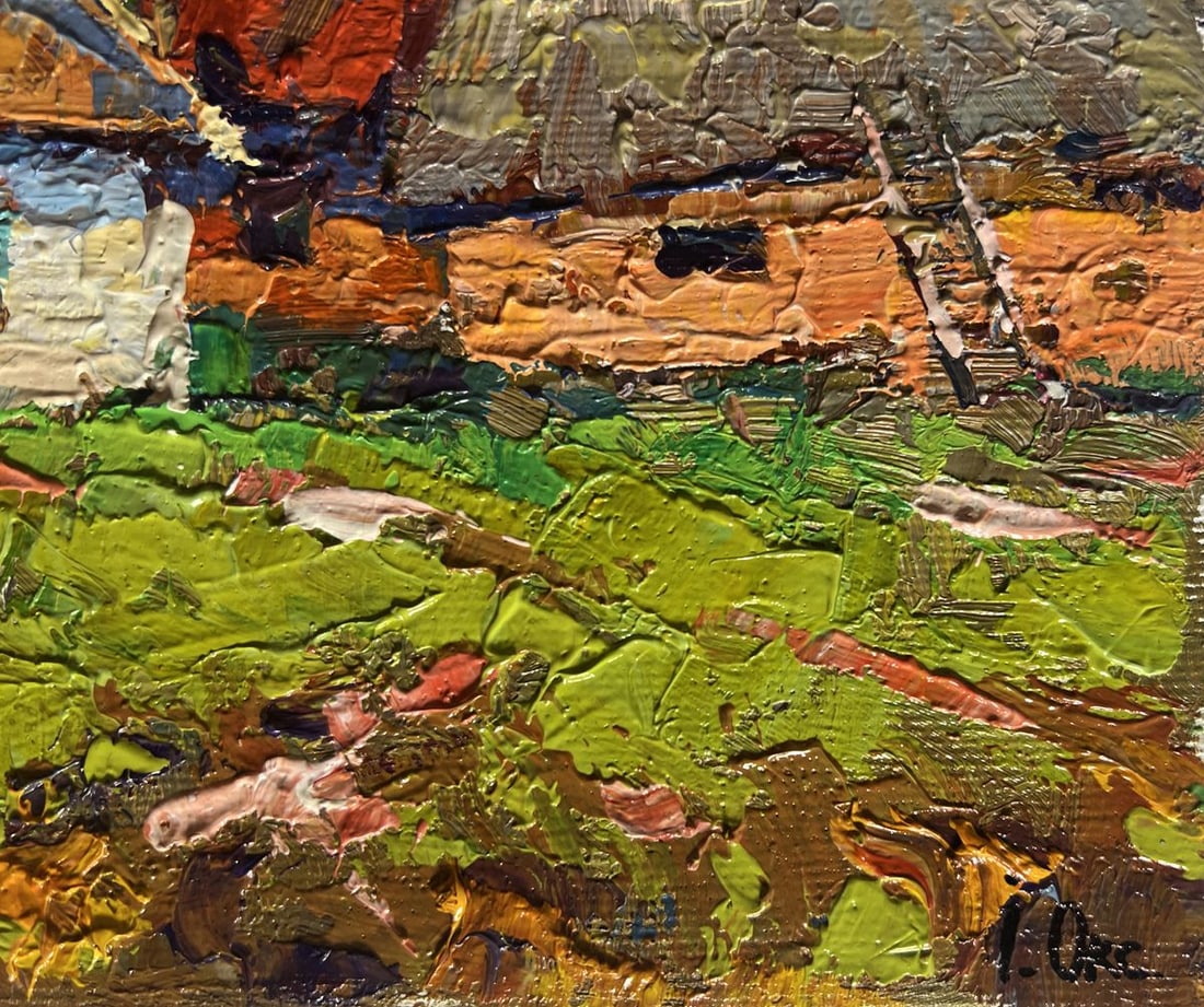 Oil painting Sunny day in the village Oksana Kalenyuk - 9