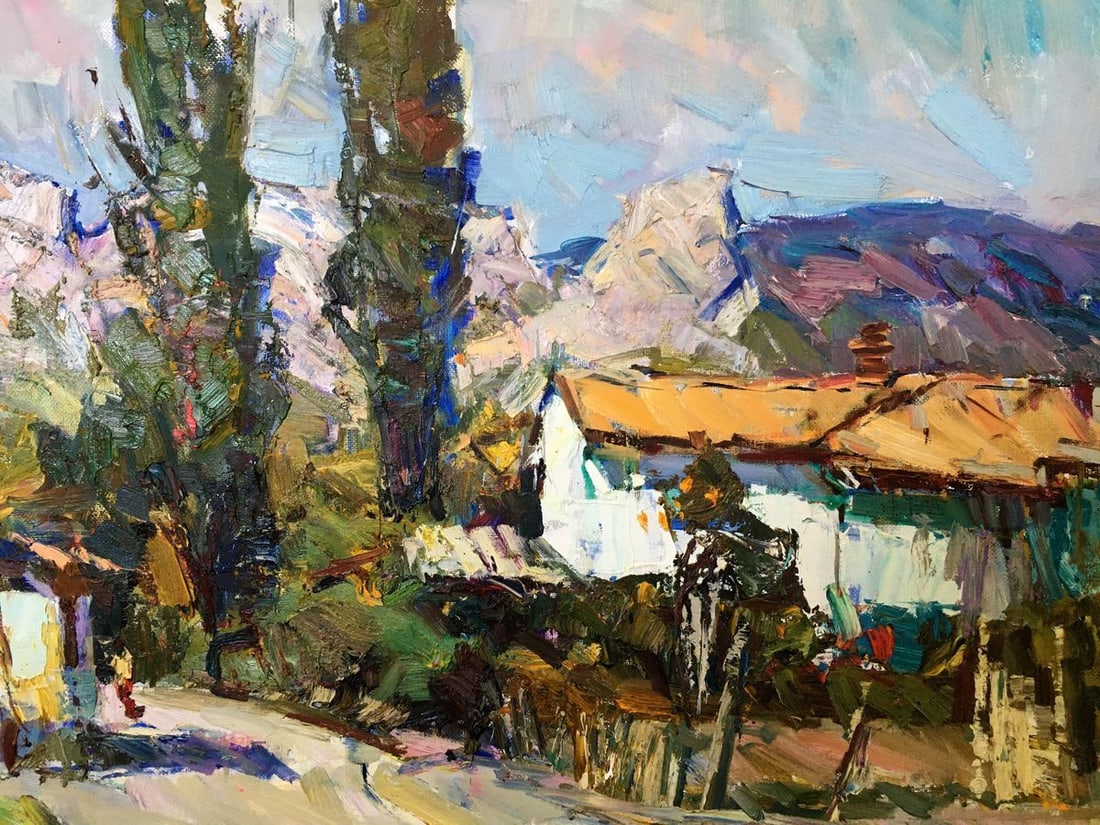 Oil painting Rural landscape Zaborovsky Leonid Alexandrovich - 2