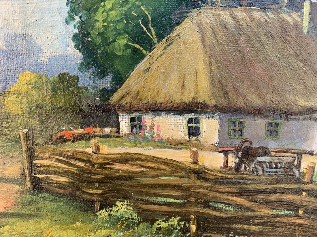 Oil painting Rural routine - 11