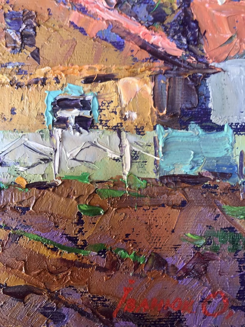 Oil painting Near the courtyard Kalenyuk Alex - 11