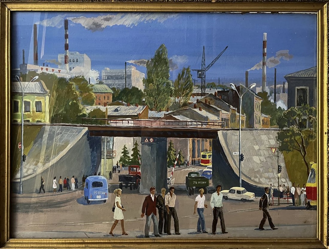 Oil painting City life Selsky Roman Yulianovych: Title: Oil painting City life Selsky Roman Yulianovych Description: NoVerne 411*** ABOUT THIS PAINTING **** TITLE: "City life"* ARTISTS: Selsky Roman Yulianovych* SIZE: 60x80 cm/'23.62x31.49 inches'*