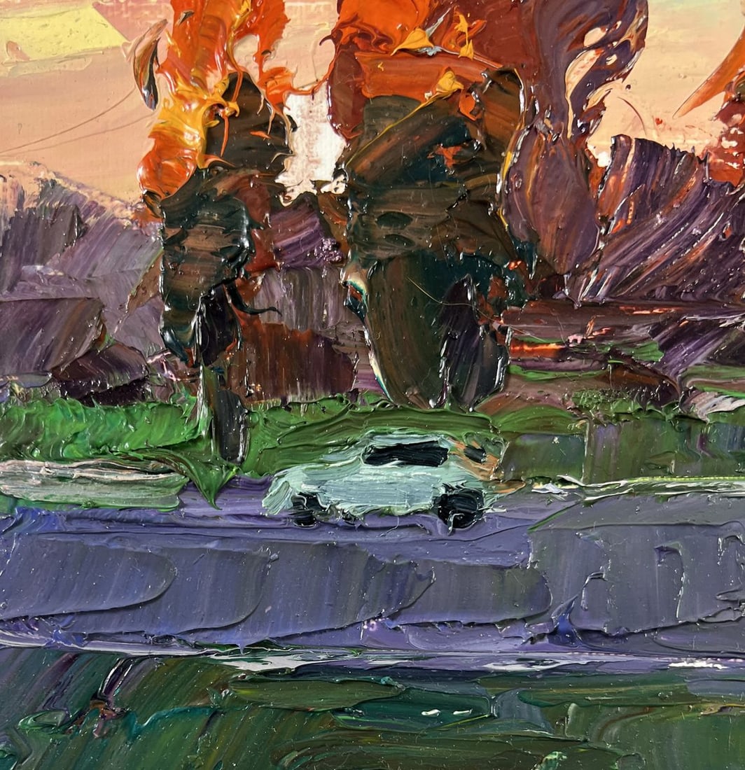 Oil painting Autumn poplars Boris Serdyuk - 7