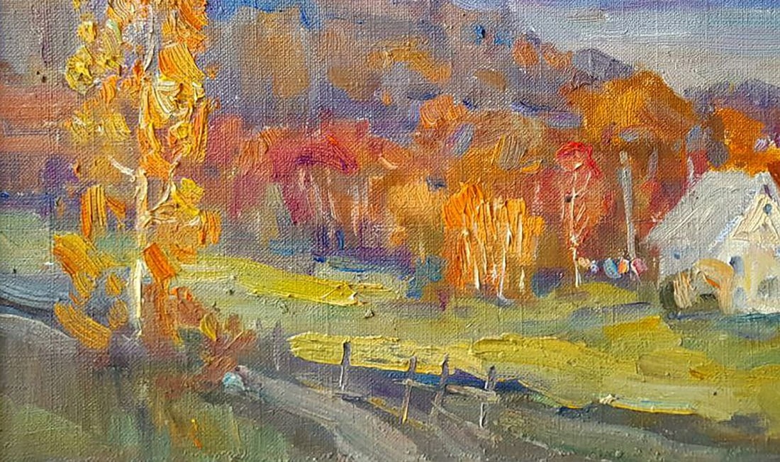 Oil painting In the autumn mountains Ivan Kovalenko - 4