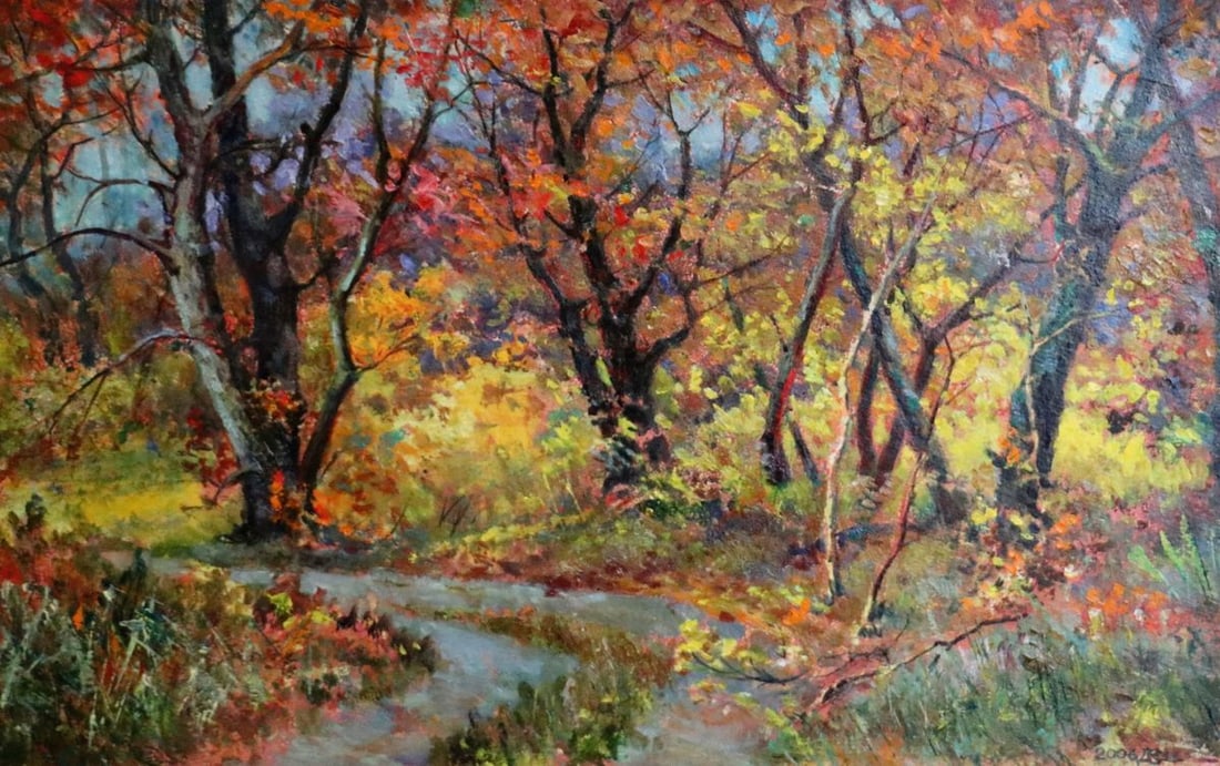 Oil painting In the woods Vitaly Duhnevich (1 of 1)