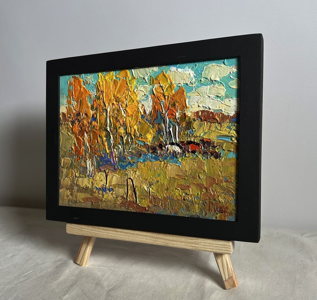 Oil painting Autumn sunny day Oksana Kalenyuk - 2