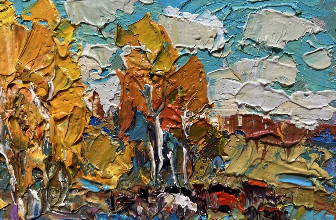 Oil painting Autumn sunny day Oksana Kalenyuk - 6