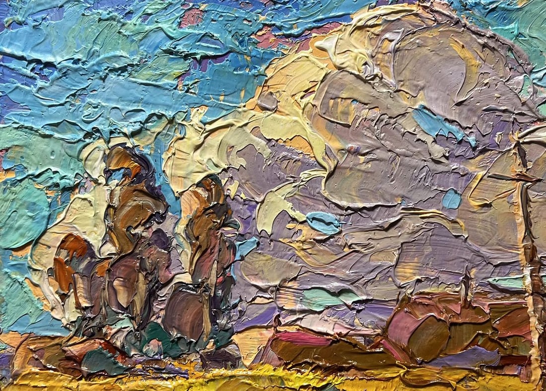 Oil painting Early autumn morning Alex Kalenyuk - 7