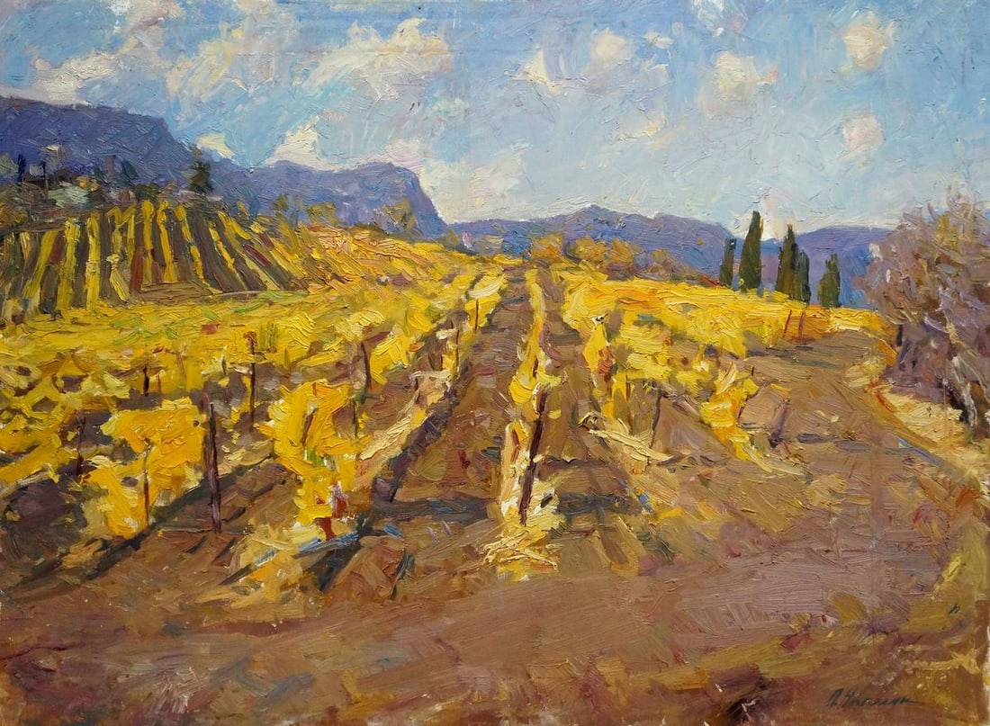 Oil painting Vineyards Nagulyak Petr Ivanovich (1 of 8)
