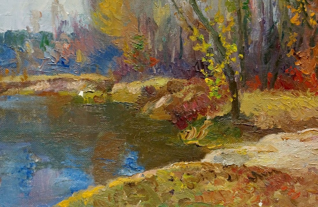 Oil painting Autumn landscapes Minka Alexander Fedorovich - 2