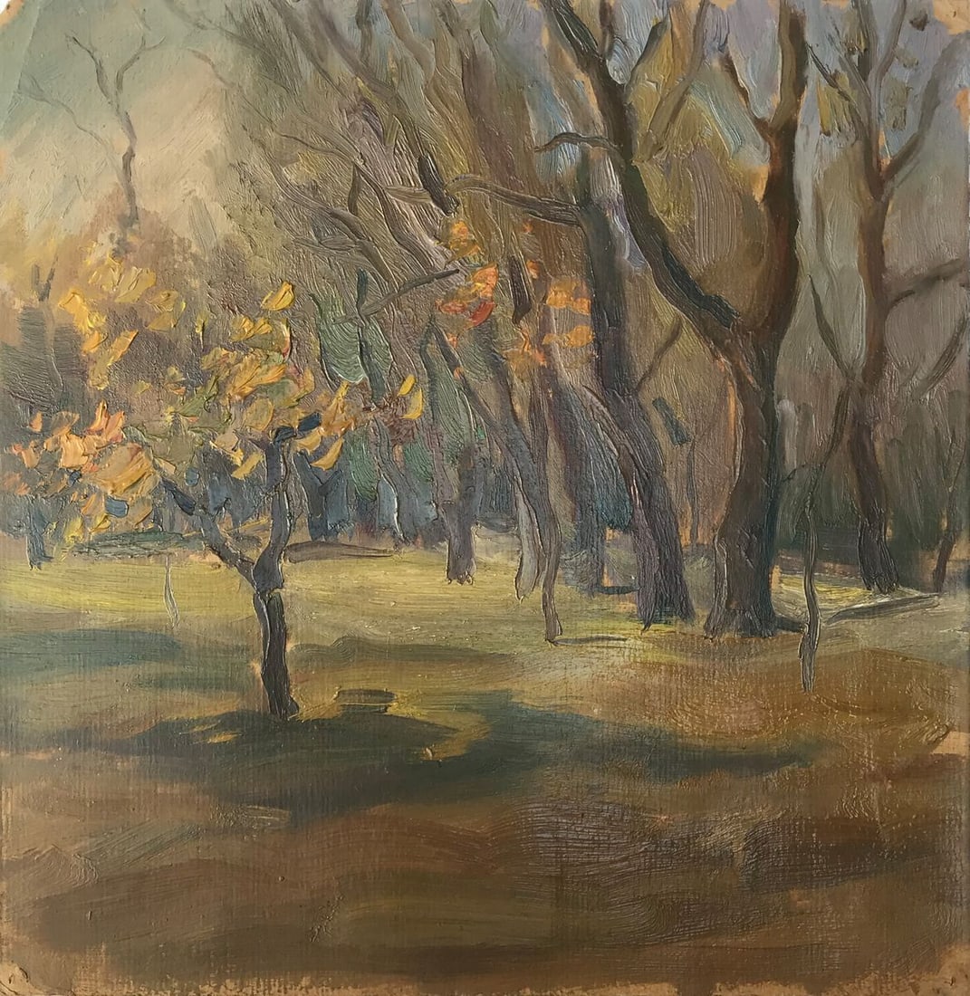 Oil painting Autumn forest Unknown artist (1 of 11)