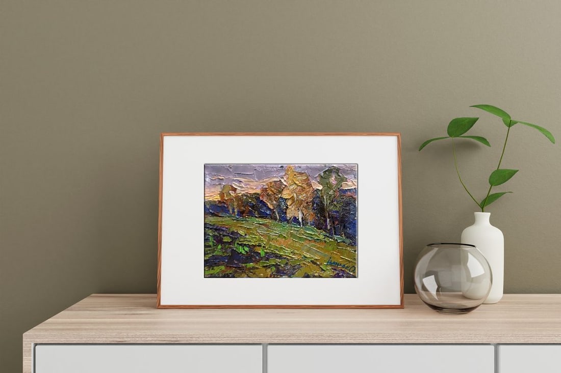 Oil painting Autumn is cold Kalenyuk Alex - 2