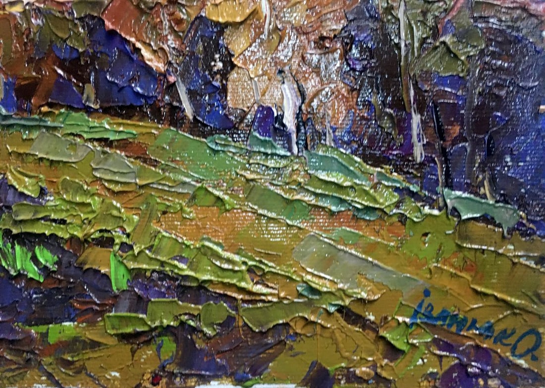 Oil painting Autumn is cold Kalenyuk Alex - 7