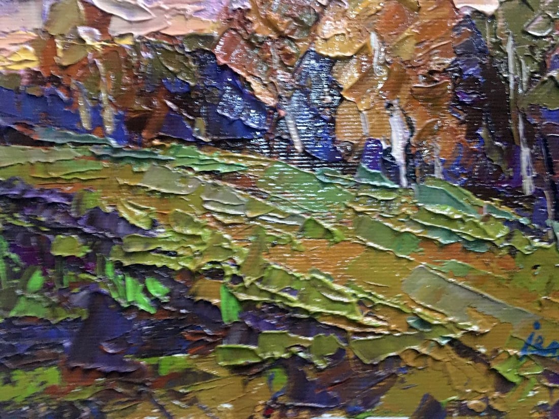 Oil painting Autumn is cold Kalenyuk Alex - 9