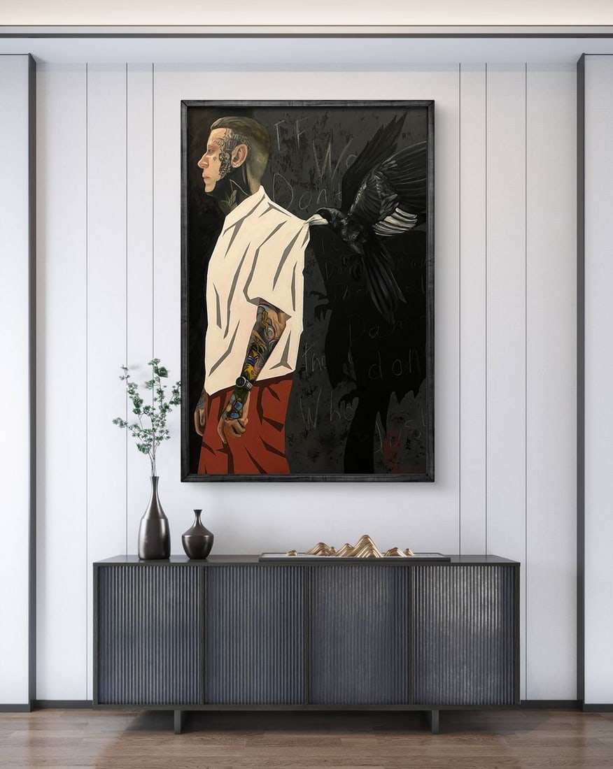 Acrylic painting Don't Look Back Maksym Newskulenko - 2