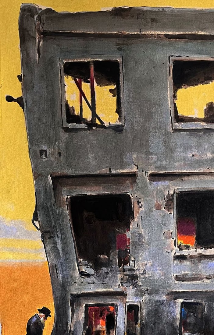 Acrylic painting Memory of the Wall Juan Angel Gonzalez de la Calle - 2