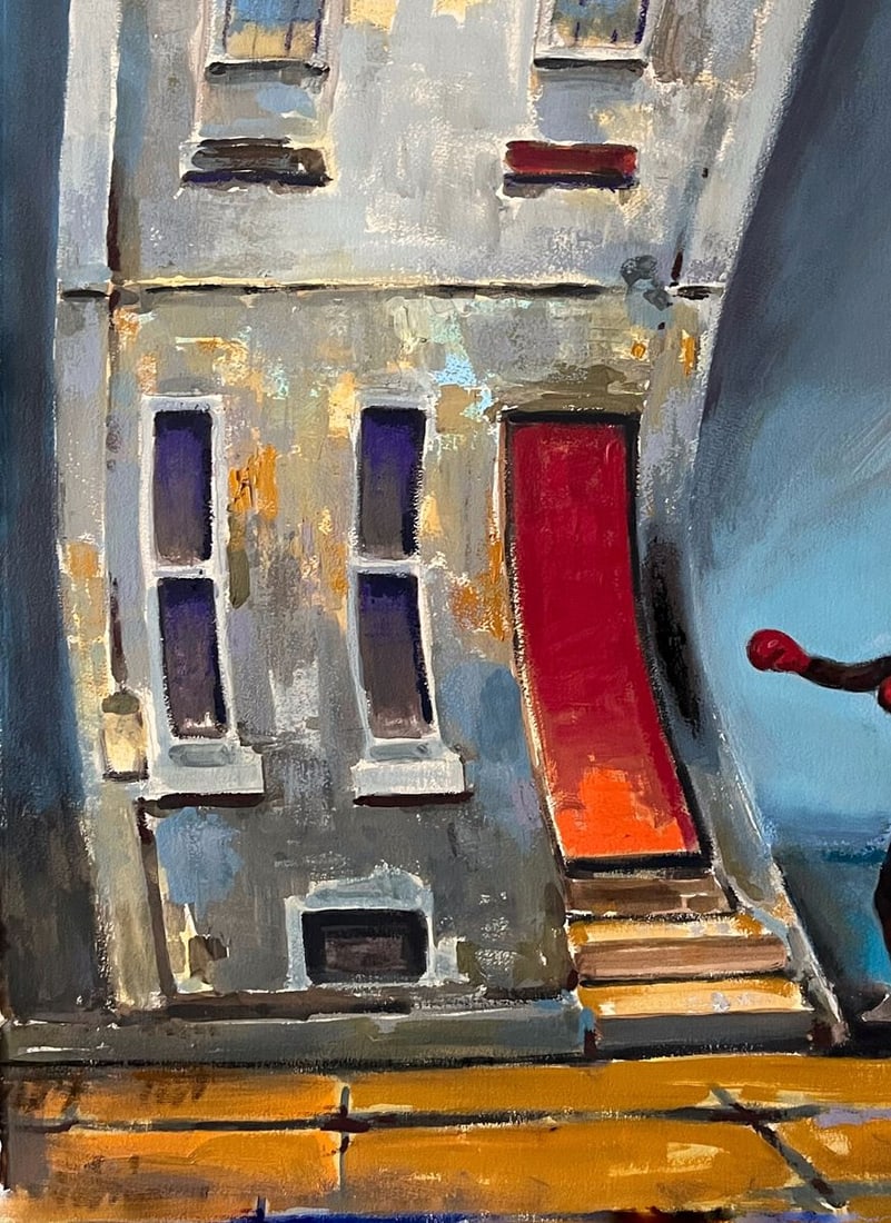 Acrylic painting Strike of Fate Juan Angel Gonzalez de la Calle - 4