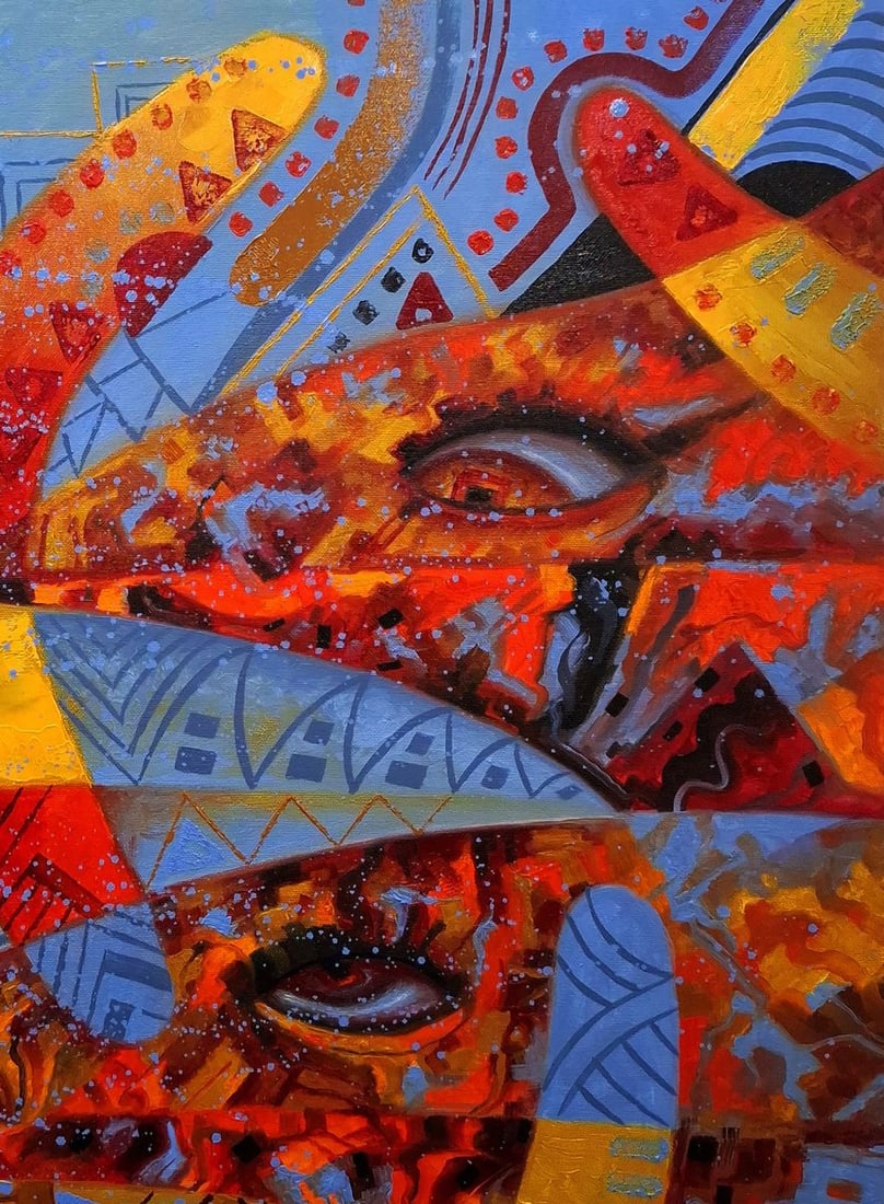 Oil painting Boomerang watchers Sergey Voichenko - 7