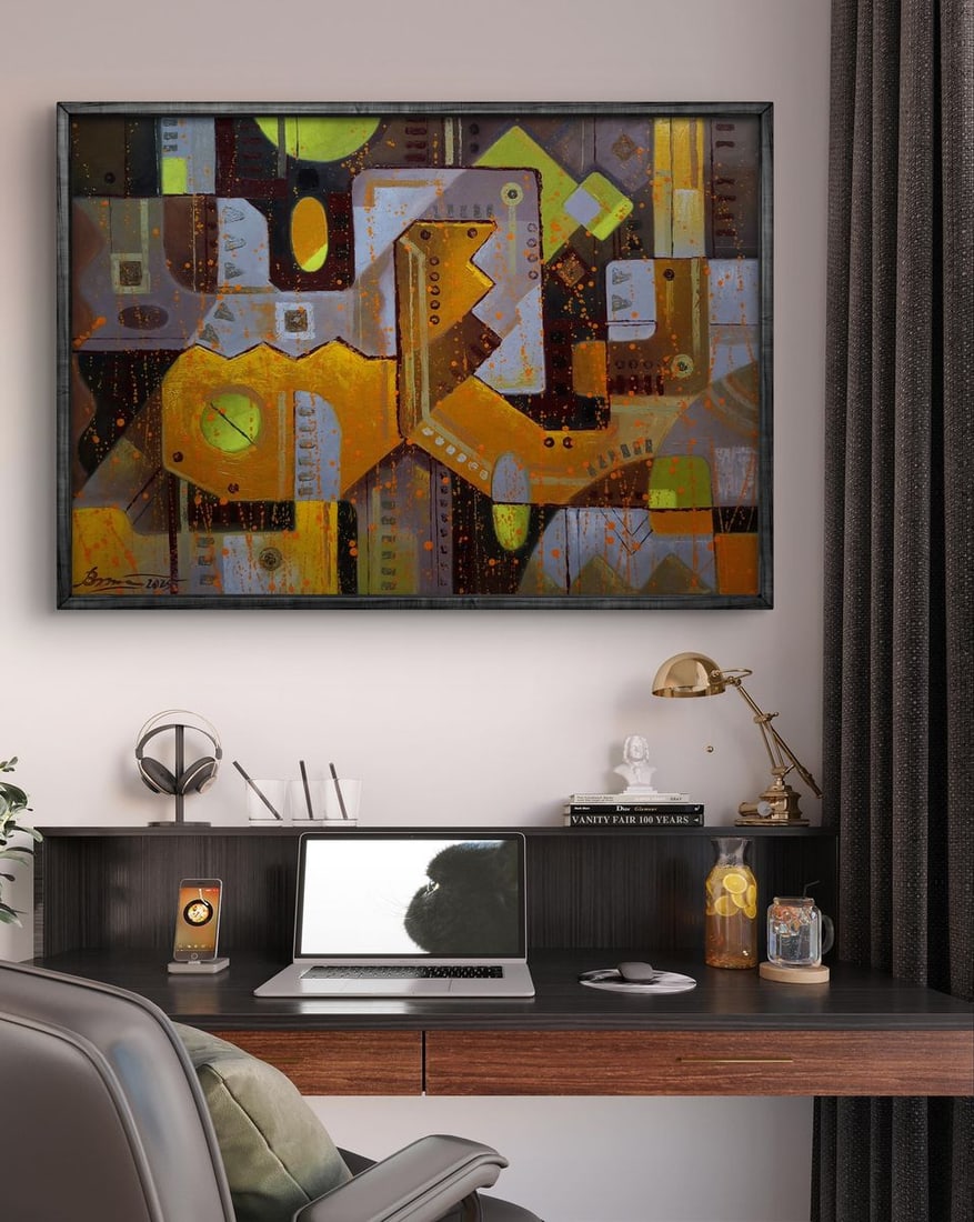 Oil painting Industrial era Sergey Voichenko - 2