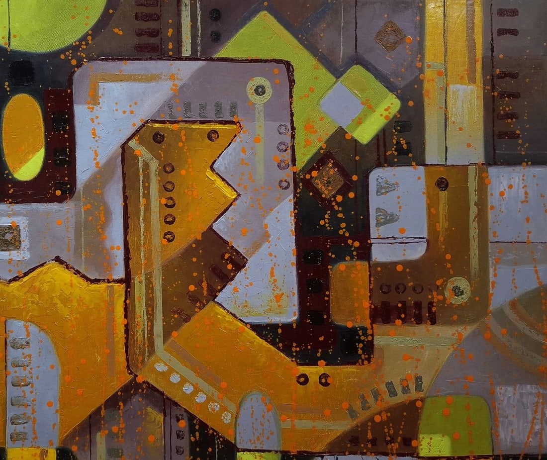 Oil painting Industrial era Sergey Voichenko - 4