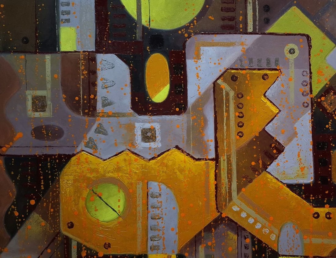 Oil painting Industrial era Sergey Voichenko - 5