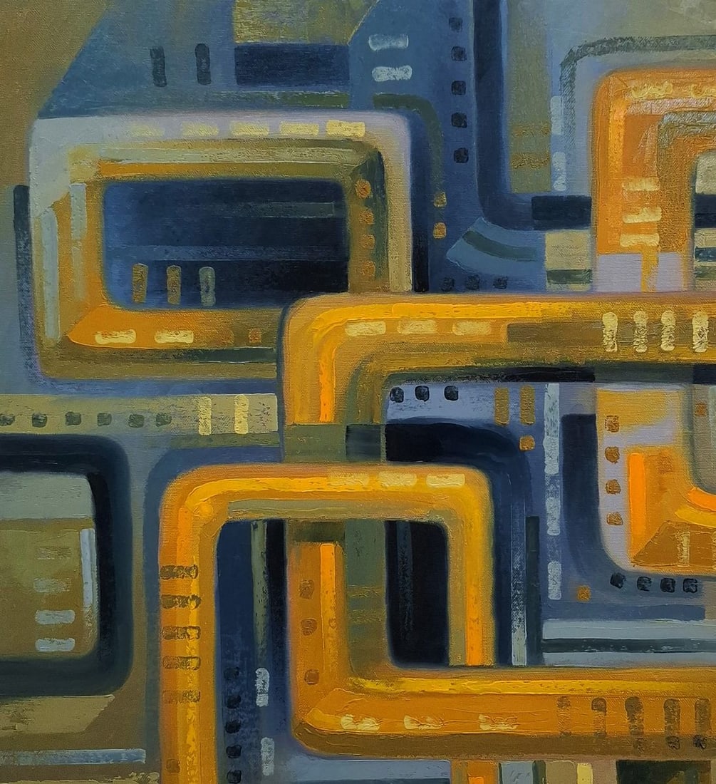 Oil painting Interaction Sergey Voichenko - 4