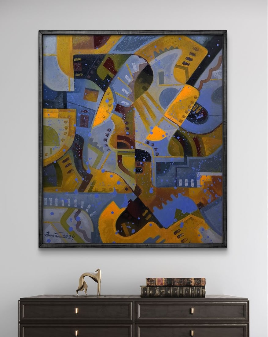 Oil painting Stained glass autumn Sergey Voichenko - 2