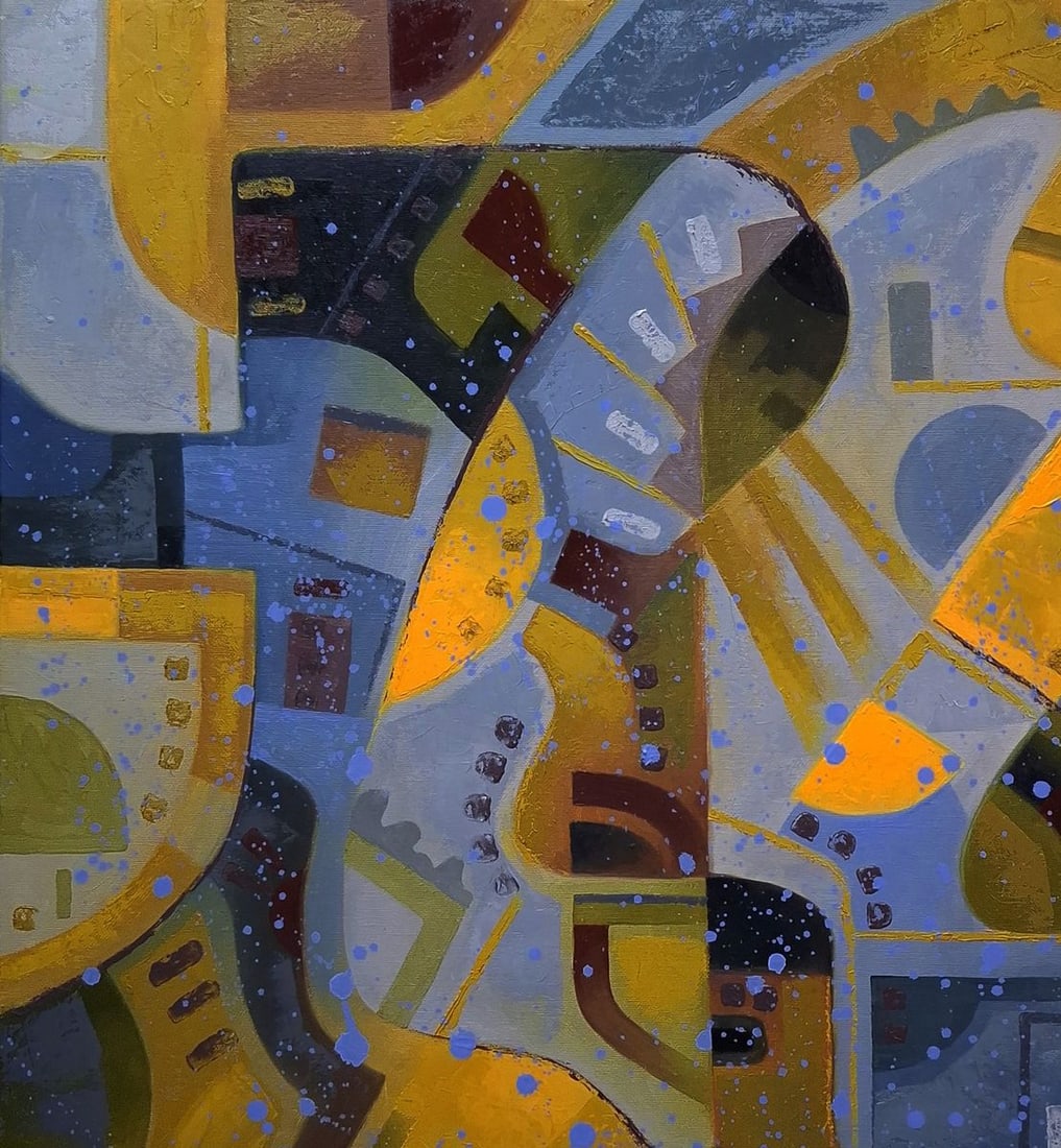 Oil painting Stained glass autumn Sergey Voichenko - 4