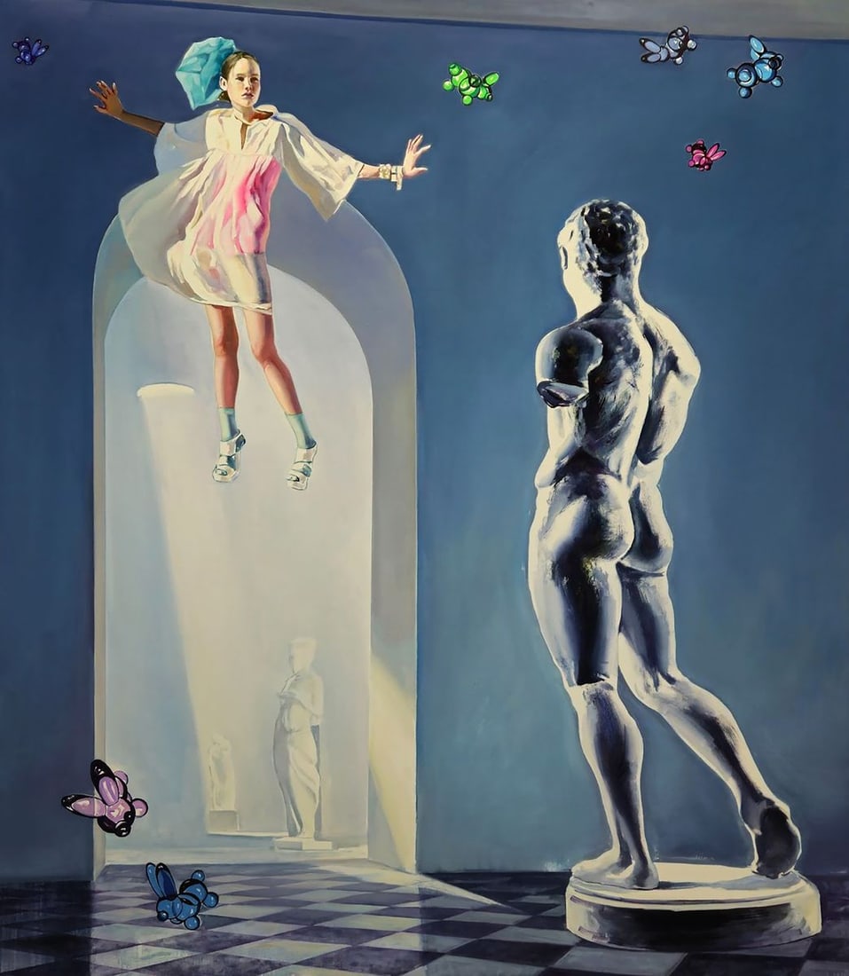 Oil painting Flight of Meletus Igor Konovalov (1 of 7)