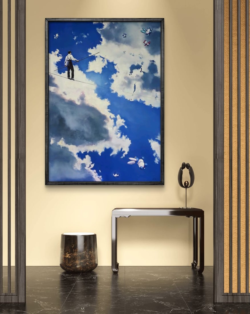 Oil painting Equilibrium equation Igor Konovalov - 2