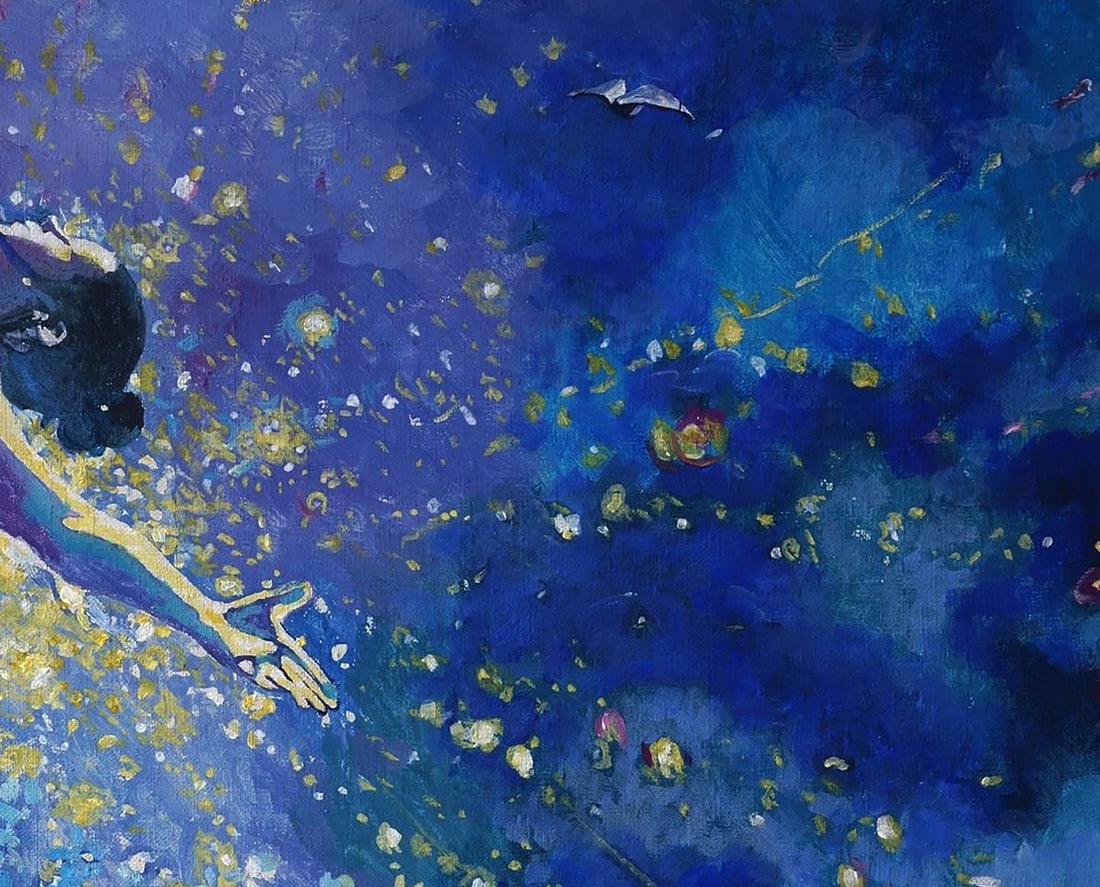 Acrylic painting Flight to the dream Anatoly Varvarov - 5