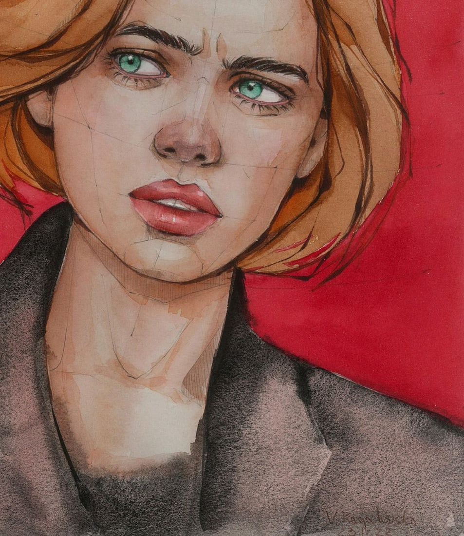 Watercolor painting Mistrust Victoria Kagalovska - 7